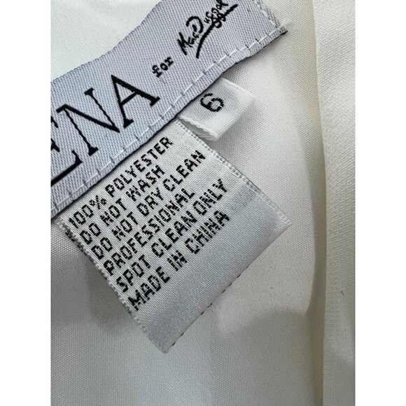 NWOT w/Defect IEENA FOR MAC DUGGAL Size 6 Empire Waist Ballgown White MSRP$398 - Picture 3 of 16